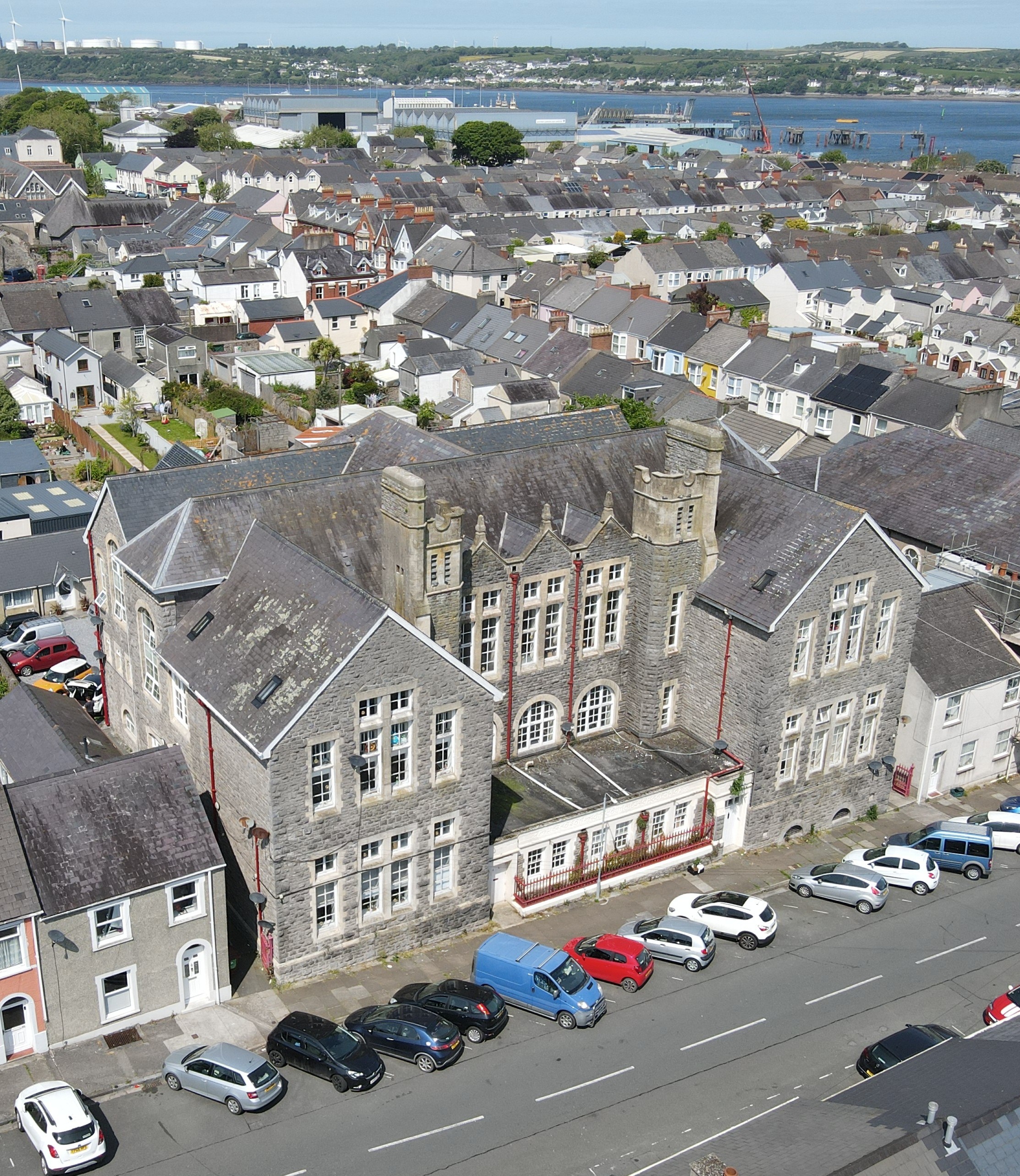 Our block of 40 flats by drone